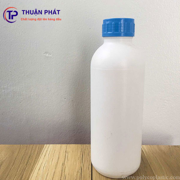 Chai HDPE 1 Lit tròn nắp vặn